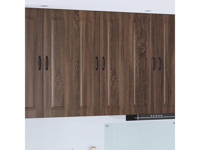 Meuble mural de cuisine | armoire de cuisine chêne brun 60x31x100cm shl7028 - Conforama B