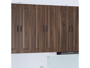 Meuble mural de cuisine | armoire de cuisine chêne brun 60x31x100cm shl7028