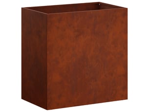 Jardinière - cache-pot de jardin rouillé 50 x 30 x 40 cm acier patiné