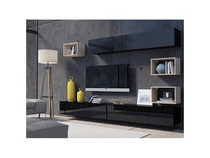 Meuble tv coloris noir 34 cm <strong></strong>  <strong></strong>