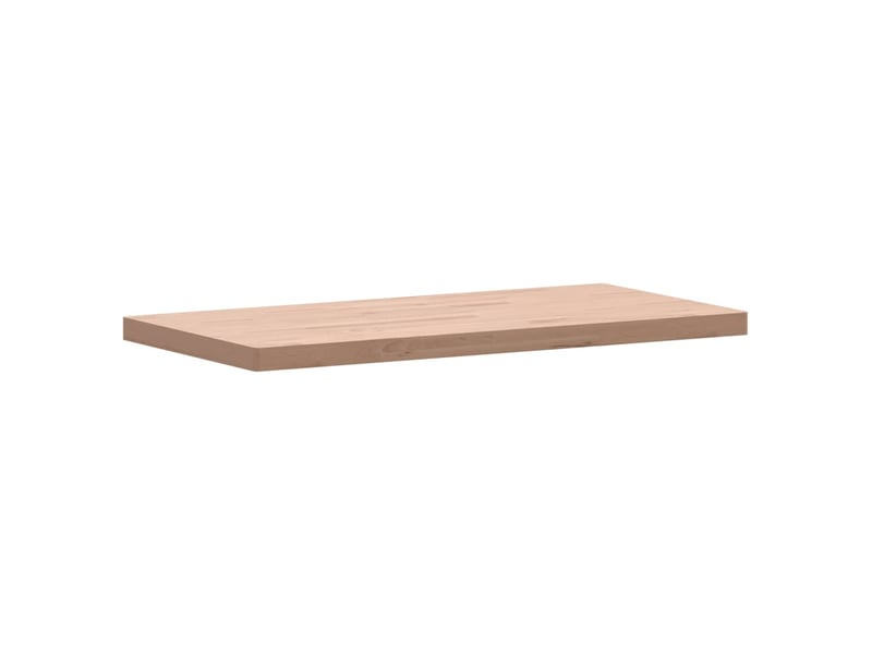 Comptoir de salle de bain, plan de travail 100x50x4 cm bois massif de hêtre cf65705 - Conforama C