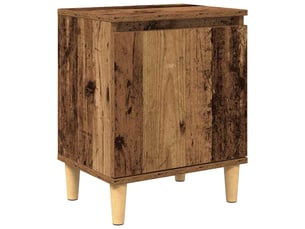 Table de chevet - cabinet de chevet - table de nuit bois ancien 40 x 30 x 50 cm bois d'ingénierie