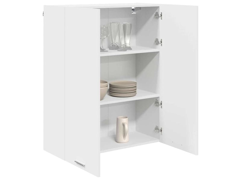  Meuble de rangement cuisine, armoire suspendue blanc 80x31x100cm bois d'ingénierie  - Conforama C