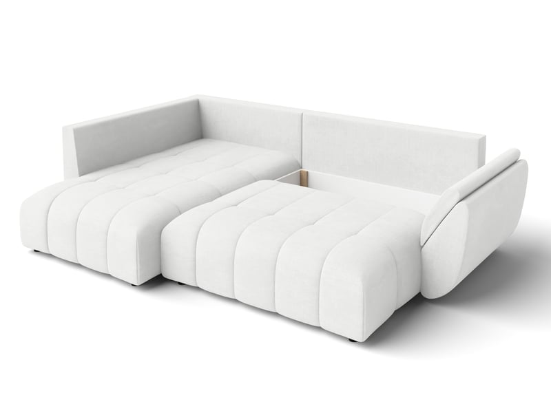 Canapé avec fonction lit corleone blanc canapé d'angle 268cm Corleone - Conforama E