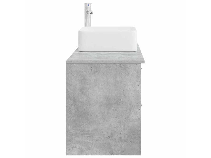  Ensemble de mobilier de salle de bain 2 pcs gris béton shl6594  - Conforama E
