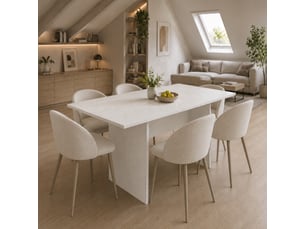 The white stone console extensible blanche gain de place transformable | table console extensible cuisine salon | 120x3570x76 cm