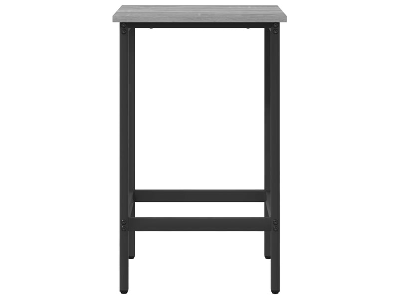  Lot de 2 tabouret de bar, chaise de bar sonoma gris 40x32x74 cm shl36050  - Conforama C