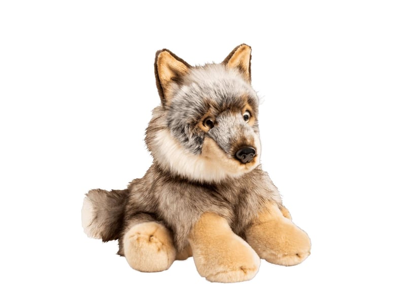  Peluche de loup assis 30 cm 30102 - Conforama A