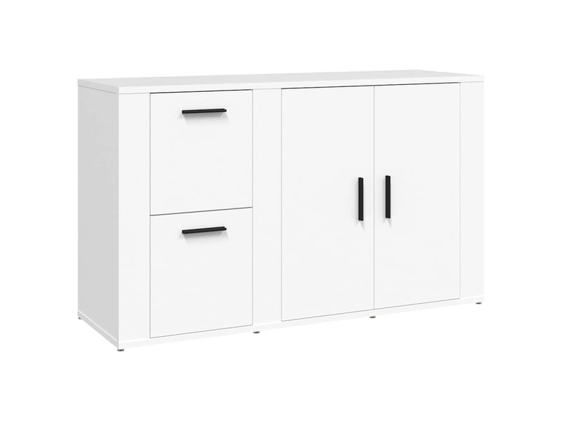  Buffet - bahut - meuble de rangement blanc 100x33x59,5 cm bois d'ingénierie  - Conforama A