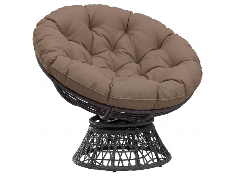  Coussin de chaise suspendue, coussin d'assise vianen 100 % polyester taupe cf54301  - Conforama C
