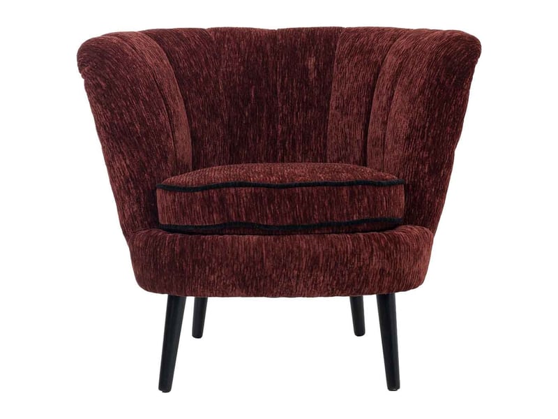  Fauteuil en tissu rouge 86x70x76 cm h  - Conforama B