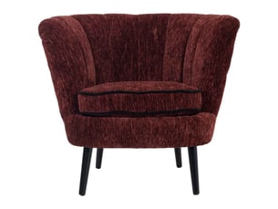 Fauteuil en tissu rouge 86x70x76 cm h