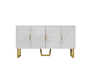 Buffet 4 porte(s)  0 tiroir(s) BGSRYAO  - 150 cm coloris blanc 