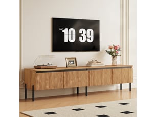 Meuble tv coloris naturel 180 cm   