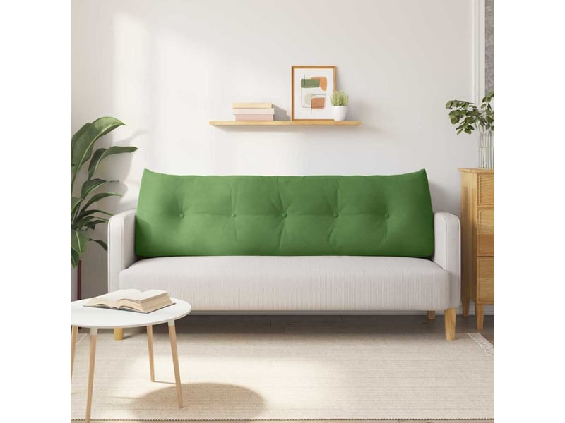  Coussin de dos, coussin de dossier vert clair 160 x 24 x 50 cm velours cf55050  - Conforama D