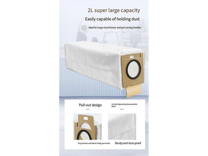  Replacement parts dust collection bags filters kit for uwant v500 cleaner, 10 pcs vacuum bags  - Conforama E