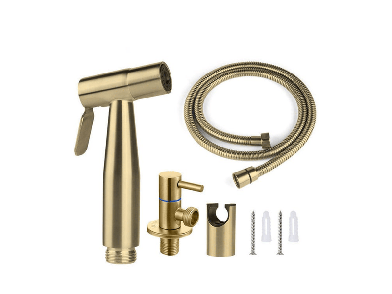  Pulvérisateur de toilette acier inoxydable pour bidet &amp; wc kit complet  - Conforama C
