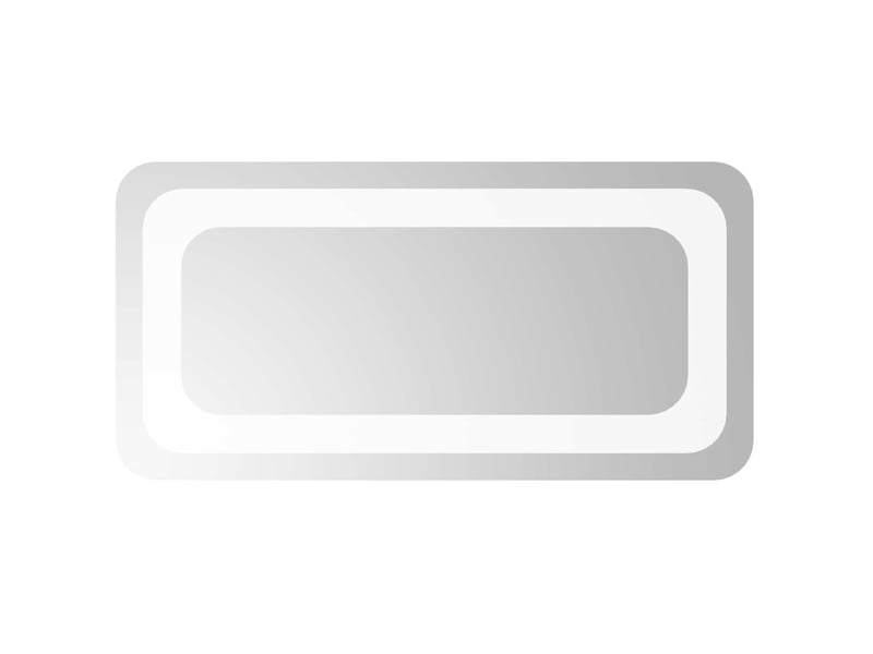  Miroir de salle de bain, miroir de toilette led transparent 40 x 20 cm verre trempé cf62573  - Conforama A