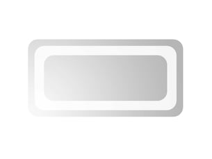 Miroir de salle de bain, miroir de toilette led transparent 40 x 20 cm verre trempé cf62573