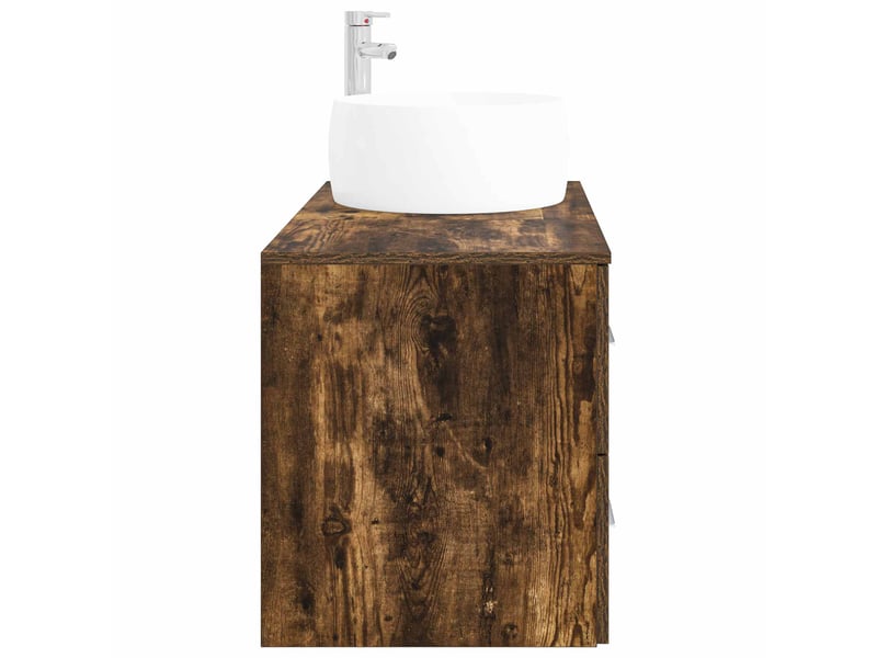  Ensemble de mobilier de salle de bain 2 pc chêne fumé cf64081  - Conforama D