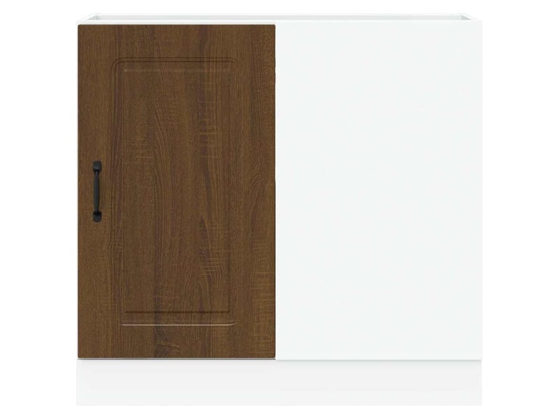  Meuble de rangement, armoire de cuisine kalmar chêne marron bois d'ingénierie shl6726  - Conforama D
