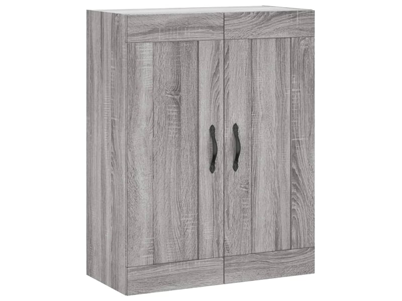  Buffet haut - bahut - meuble de rangement sonoma gris 69,5x34x180 cm bois d'ingénierie  - Conforama E