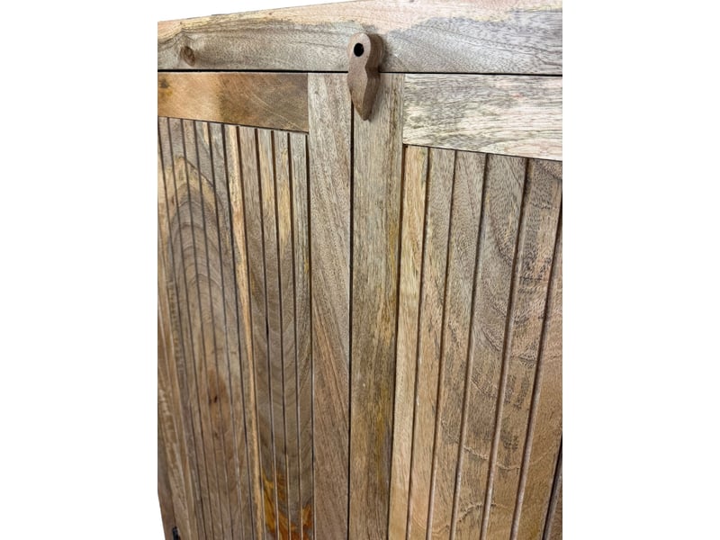 Finebuy armoire en manguier massif naturel 187cm - armoire de salon haute - armoire polyvalente style campagne - armoire à 2 portes - armoire design en bois massif faite à la main - Conforama E