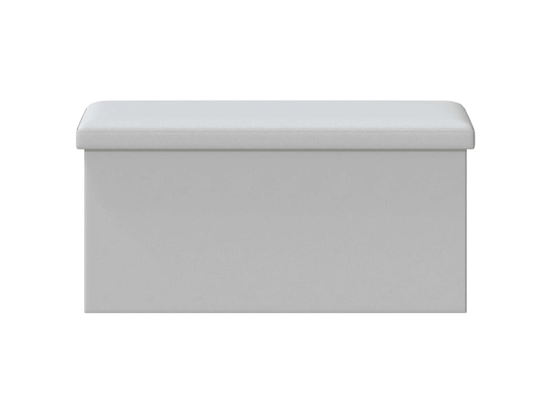  Banc chambre, banc de rangement pliable blanc 180 kg 80 l 77x38x38 cm pvc  - Conforama C