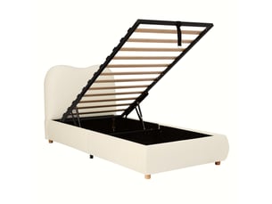 Lit simple 90x200 cm <strong></strong> <strong></strong> coloris beige