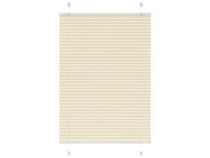 Store plissé, store de fenêtre crème 95x100 cm largeur du tissu 94,4 cm polyester cf46865