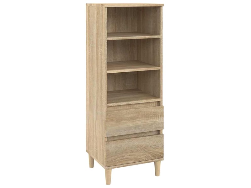  Buffet haut - bahut - meuble de rangement chêne sonoma 40x36x110 cm bois d'ingénierie  - Conforama A