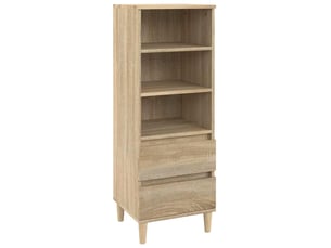 Buffet haut - bahut - meuble de rangement chêne sonoma 40x36x110 cm bois d'ingénierie
