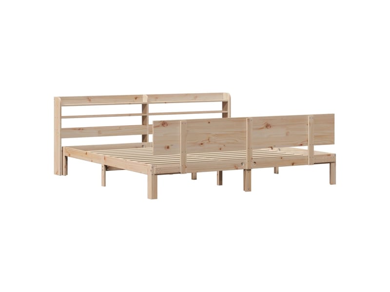 Lit double- lit adulte - cadre de lit avec tête de lit sans matelas 200x200 cm - Conforama B