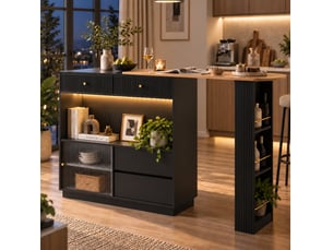 Bar coloris noir <strong>MODFU</strong> <strong></strong> - 120 cm