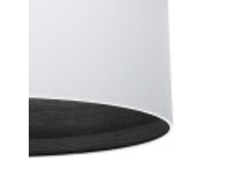  Fabrilamp tatiana grande lampe à poser nickelé blanc effet bois noir, abat-jour textile finition bois, 1 x e27, 63 cm 189171109 - Conforama D