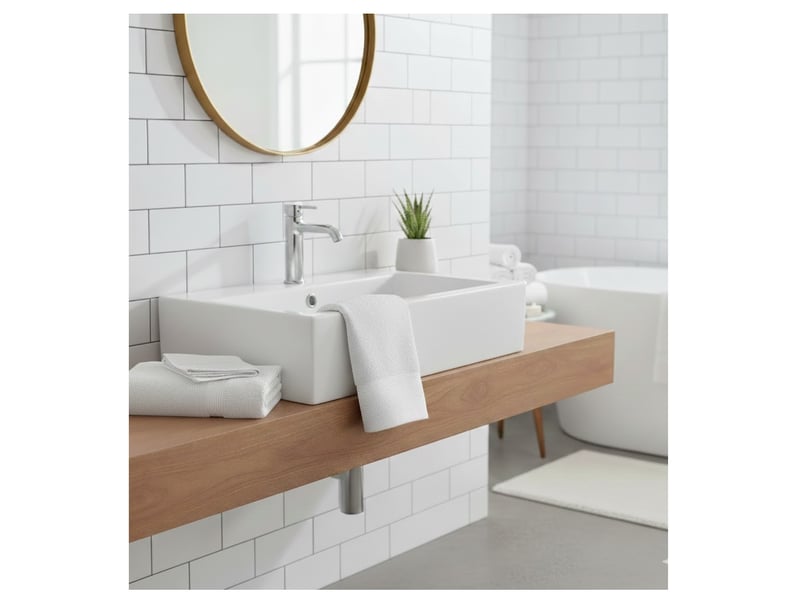 Serviette de toilette en coton lilas  - Conforama B