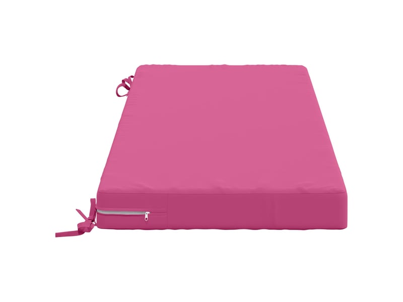 Lot de 2 coussins de banc, coussins d'assise soest 100 % polyester rose cf57346 - Conforama D