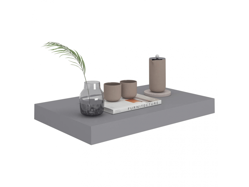  Étagères murales flottantes 2 pcs mdf gris 40x23x3,8 cm- comfortxl  - Conforama C