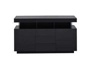 Buffet 2 porte(s)  3 tiroir(s) OSUPNESSEE  - 140 cm coloris noir 