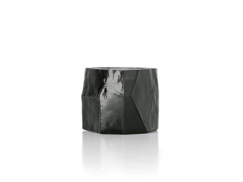  Le pot à bougie olivine - fumé  - Conforama C