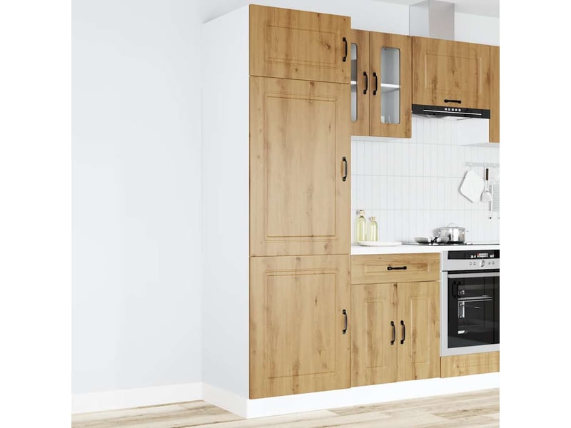  Meuble de rangement, armoire de cuisine kalmar chêne artisanal bois d'ingénierie shl8140  - Conforama B