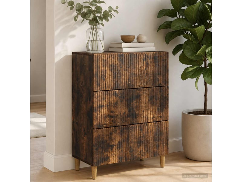 Armoire de rangement bureau, armoire à tiroirs 66 x 34,5 x 90 cm bois d'ingénierie shl4385 - Conforama D
