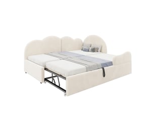 Lit banquette 90x190 cm <strong>SAPGAKS</strong> <strong></strong> coloris beige