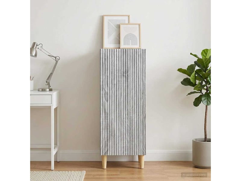  Buffet - bahut - meuble de rangement sonoma gris 33 x 34,5 x 90 cm bois d'ingénierie  - Conforama D