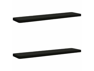 Lot de 2 coussins de banc, coussins d'assise vught 100 % polyester noir cf58041