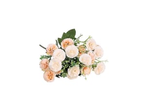 Œillets artificiels, 20 têtes, fleurs réalistes en soie, pour mariage, fête ou maisonchampagne