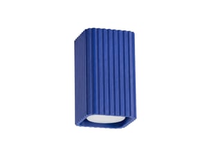 Plafonnier rayo 10 outremer aluminium moderne 10x6x6cm