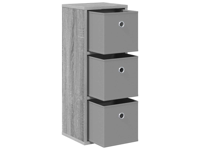 Buffet - bahut - meuble de rangement avec tiroir gris sonoma 25,5 x 22 x 69,5 cm - Conforama D
