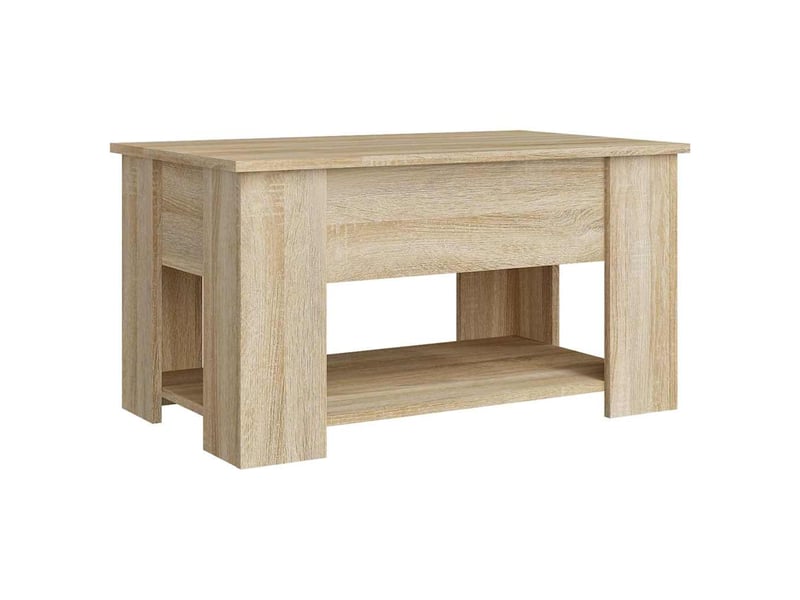  Table basse - table de salon - table à thé chêne sonoma 79x49x41 cm bois d'ingénierie  - Conforama D