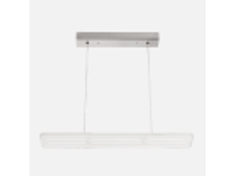  Fabrilamp acropolis, suspension, moderne, led, 24 w, 1920 lm, 4000 k, chromé, 10-110 x 60 x 8 cm 074992420 - Conforama D
